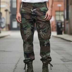 Mens Fatigues Pants Size Large-Long Army Military Uniform